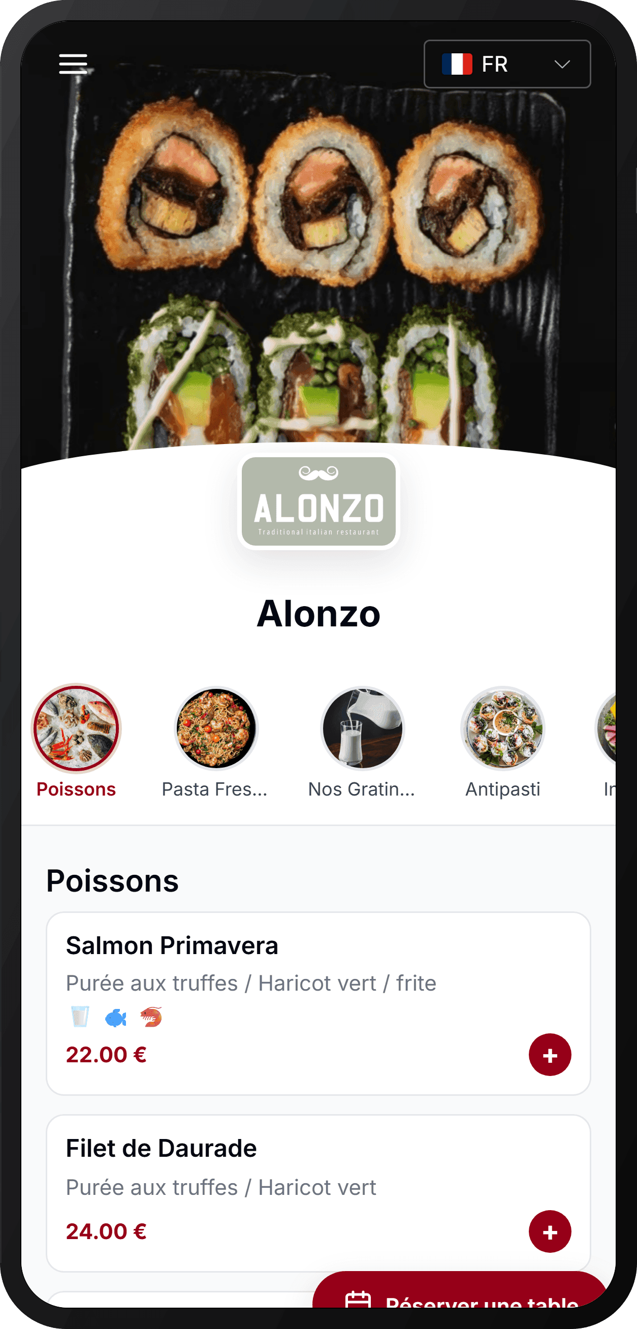 Digitalisez votre menu en un clic
